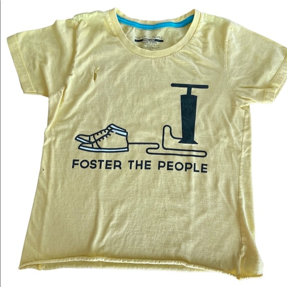 Tops - Pumped up kicks – Foster the People distressed cropped T-shirt